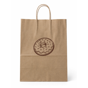 bolsa kraft grande con asa